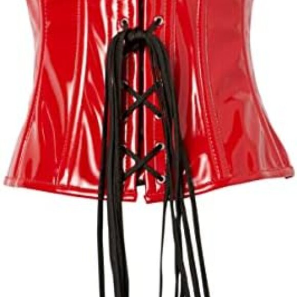 Red Pvc underbust corset - perfect for valentine's ❤️ - Picture 3 of 4